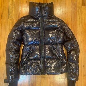 SAM Freestyle Glossy Black Quilted Jacket